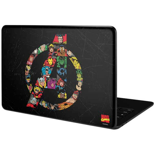 Marvel Classic Comics Avengers Logo Google Pixelbook Go Skin